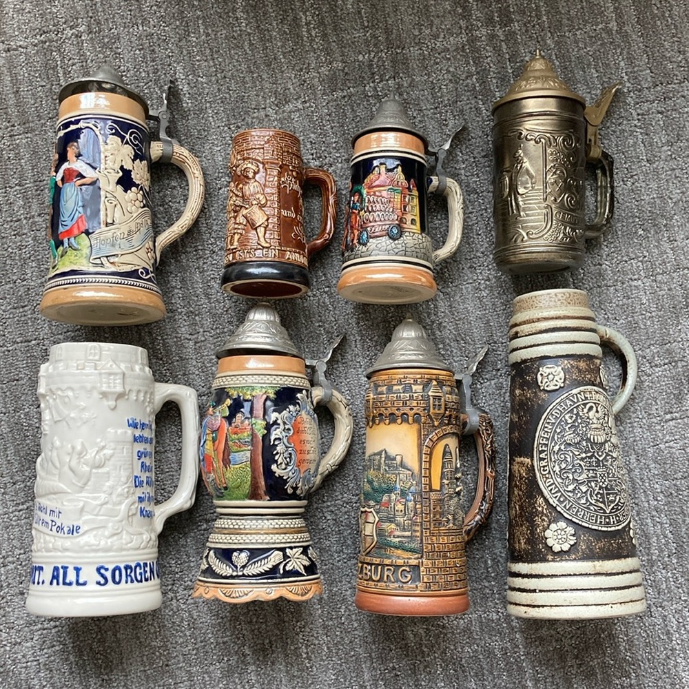 Vintage German Beer Mugs